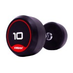 52.5kg Rubber Dumbbells (Solid Ends) pair