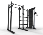 Ultimate Strength Half Rack With Functional Storage And Pulley