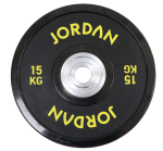 15kg Urethane Competition Plate - Black with Yellow text