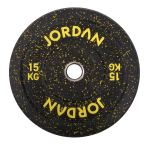 HG Fleck Coloured Rubber Bumper Plate 15kg - Yellow