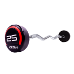 25kg Urethane Barbell with curl bar