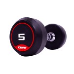 5kg Rubber Dumbbells (Solid Ends) pair