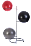 Fit Ball Rack - Holds 3 Balls, Grey