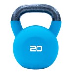 20kg Teal Neoprene Covered Kettlebell