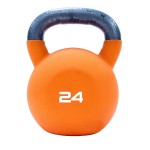 24kg Orange Neoprene Covered Kettlebell