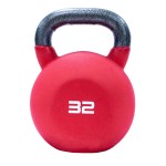 32kg Red Neoprene Covered Kettlebell
