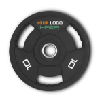 1000kg Classic Urethane Olympic disc with hand grips - Branded