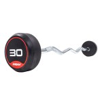 30kg Classic Rubber Barbell with curl bar