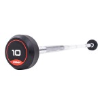 10 - 45kg Classic Rubber Barbell with straight bar (5kg increments/ 10 Bars)