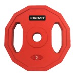 5kg Classic Rubber Studio Barbell Plate - Red