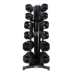 12 x Ignite V2 Rubber Studio Barbell sets and black rack
