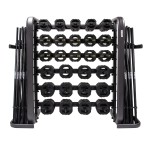 30 x Ignite V2 Rubber Studio Barbell sets and black rack