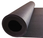 Rubber Roll Flooring - 8mm Black with Coloured Fleck Rubber Roll - 1.25m x 8m (10sqm)