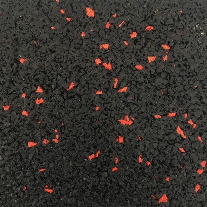 Activ Flooring 30mm Fleck - Black Edge with red fleck 50cm x 50cm x 30mm