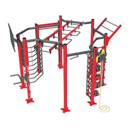Ignite Rig - Full Length Monkey Bar Run, Pull Up Bar, PunchBag Fixing Point, Side Ladders x 2