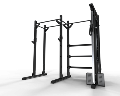 Ultimate Strength Half Rack With Functional Storage And Pulley