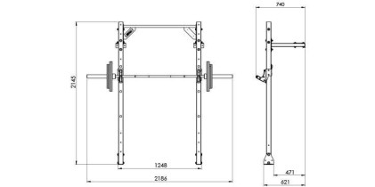 Wall Mounted Multi-Use Gym Rack