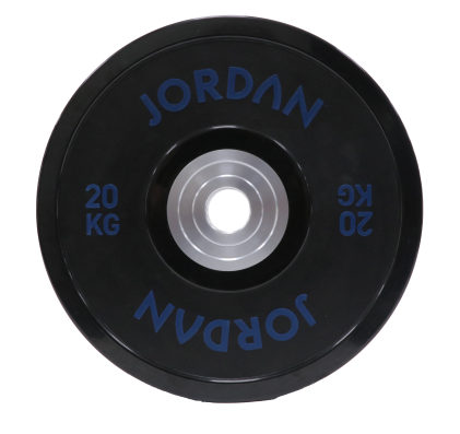 20kg Urethane Competition Plate - Black with Blue text