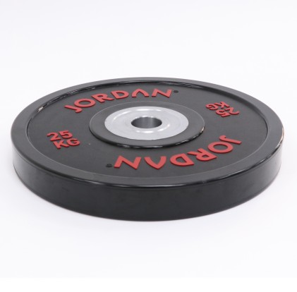 25kg Urethane Competition Plate - Black with Red text