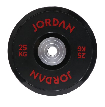 25kg Urethane Competition Plate - Black with Red text