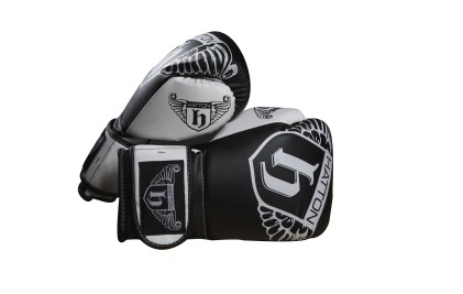 Hatton PU Boxing Glove (pair) Black14oz