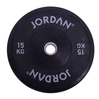 HG Black Rubber Bumper Plate 15kg