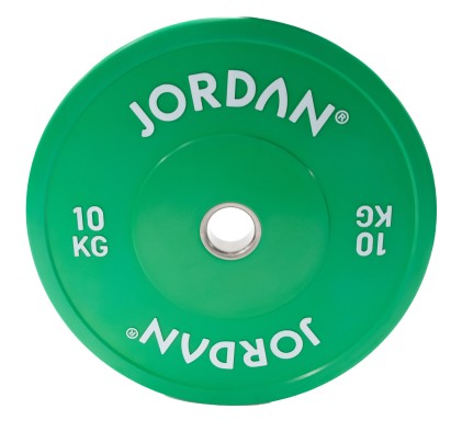 HG Coloured Rubber Bumper Plate 10kg - Green