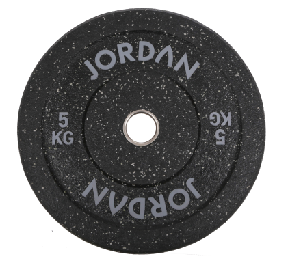 HG Fleck Coloured Rubber Bumper Plate 5kg - Grey