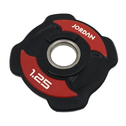 1.25kg Jordan Ignite V2 Urethane Olympic Discs (red/black)
