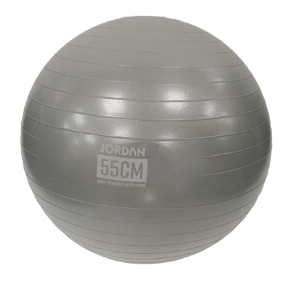 55cm Jordan Commercial Fit Ball (Silver) boxed with pump