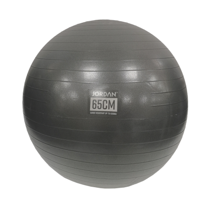 65cm Jordan Commercial Fit Ball (Charcoal) boxed with pump