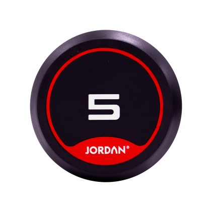 5kg Rubber Dumbbells with solid ends (pairs)