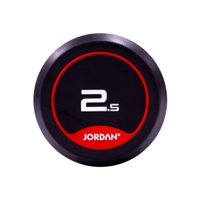 2.5kg Rubber Dumbbells (Solid Ends) pair