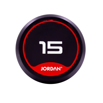 15kg Rubber Dumbbells (Solid Ends) pair