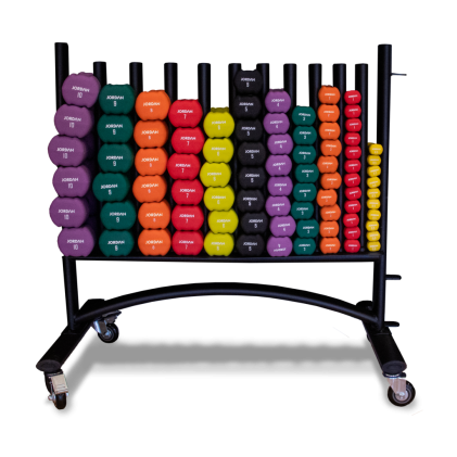 Ignite Studio Dumbbells & Grey rack 42 pairs 0.5-5kg