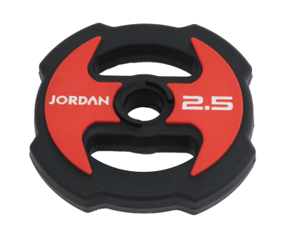 2.5kg Ignite V2 Urethane Studio barbell plate - Red/Black