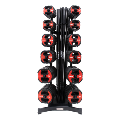 12 x Ignite V2 Urethane Studio Barbell sets and grey rack