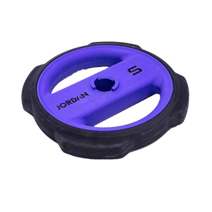 5kg Ignite Urethane Pump X Studio barbell plate - Purple/Black