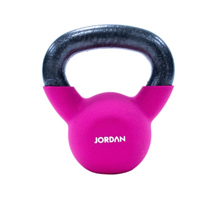 4kg Pink Neoprene Covered Kettlebell
