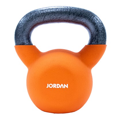 8kg  Orange Neoprene Covered Kettlebell