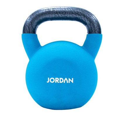 20kg Teal Neoprene Covered Kettlebell