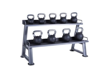 Kettlebell Rack, 2 tier, Grey
