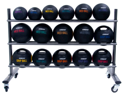 Medicine Ball Rack - holds 15 balls Grey