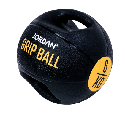 6Kg Double grip medicine ball  - Yellow