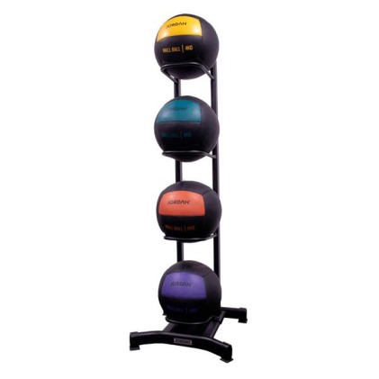 Oversized medicine ball rack, holds 4 oversized med balls, Grey
