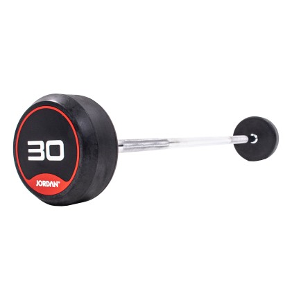 30kg Classic Rubber Barbell with straight bar