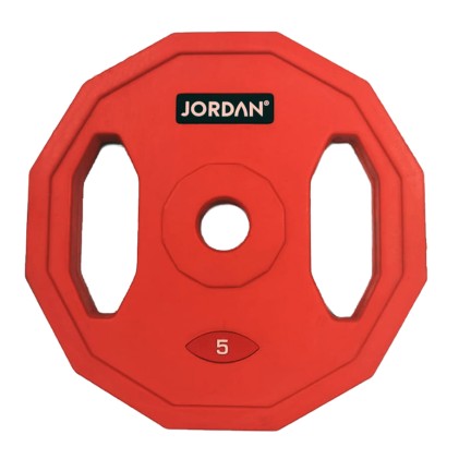 5kg Classic Rubber Studio Barbell Plate - Red