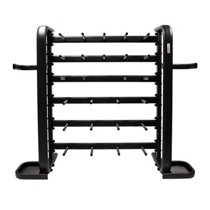 Studio Barbell Rack - holds up to 30 sets, Black