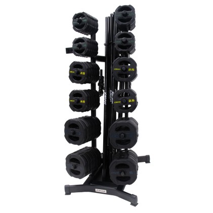 12 x Ignite V2 Rubber Studio Barbell sets and black rack