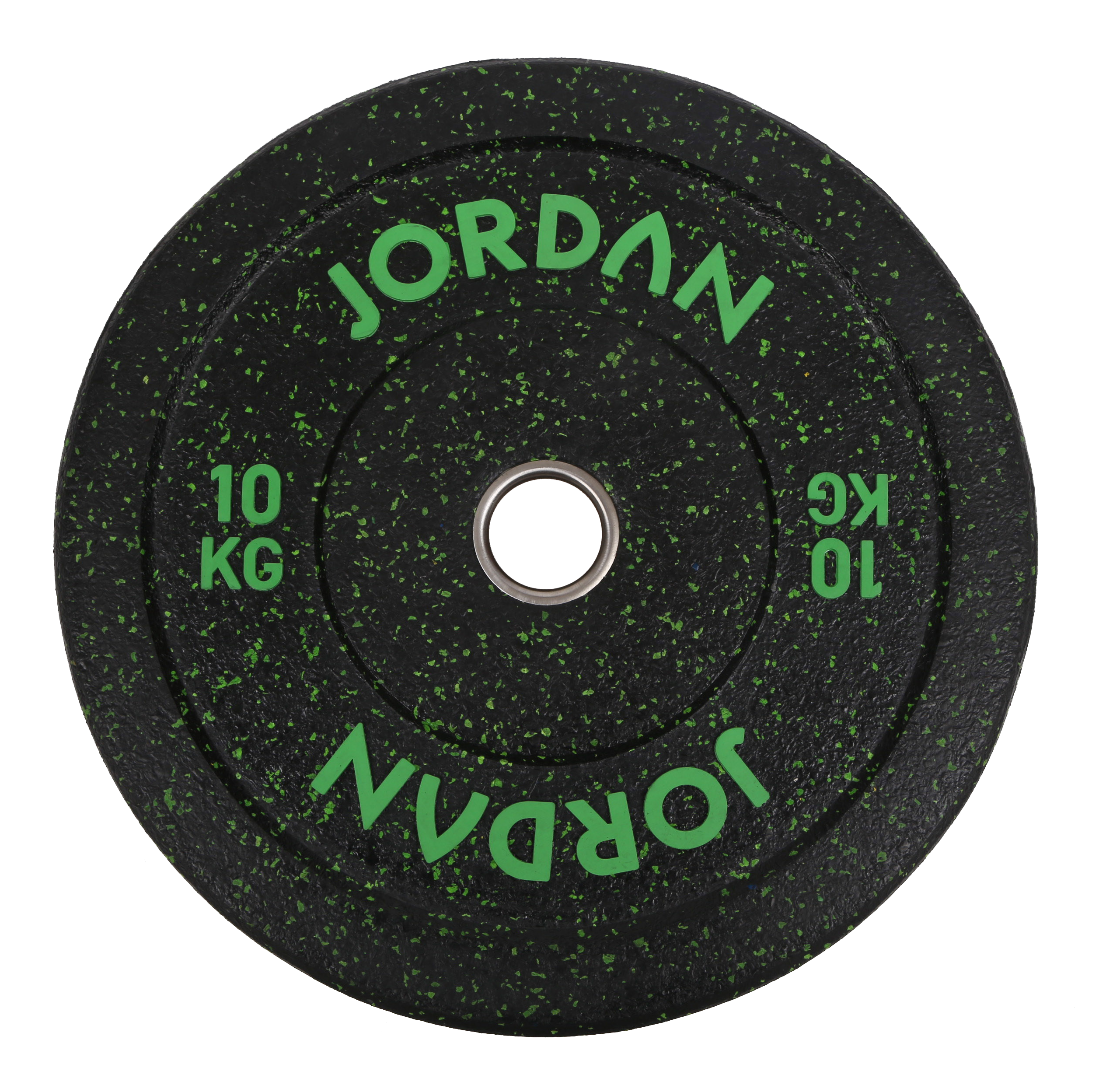HG Black Rubber Bumper Plate - Coloured Fleck